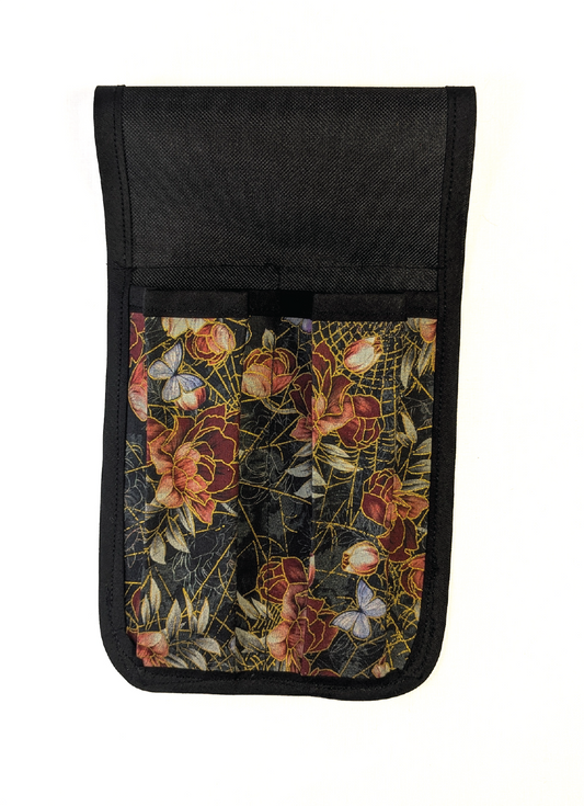 Art Nouveau Butterflies and Roses Massage Therapist Double Lotion and Utility Holster