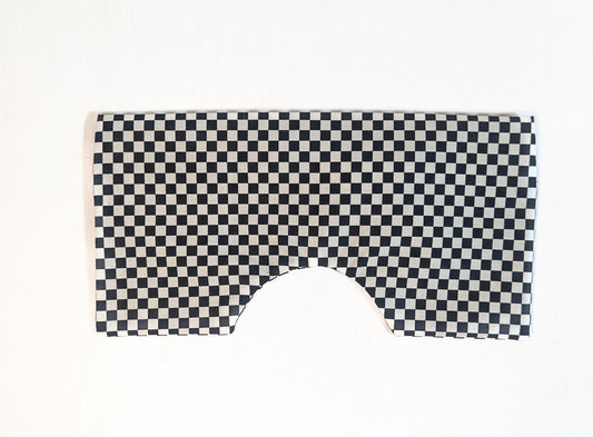 Black & White Checkerboard Eye Pillow Cover