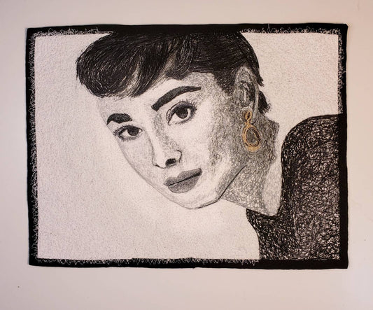 Audrey Hepburn Thread Painting
