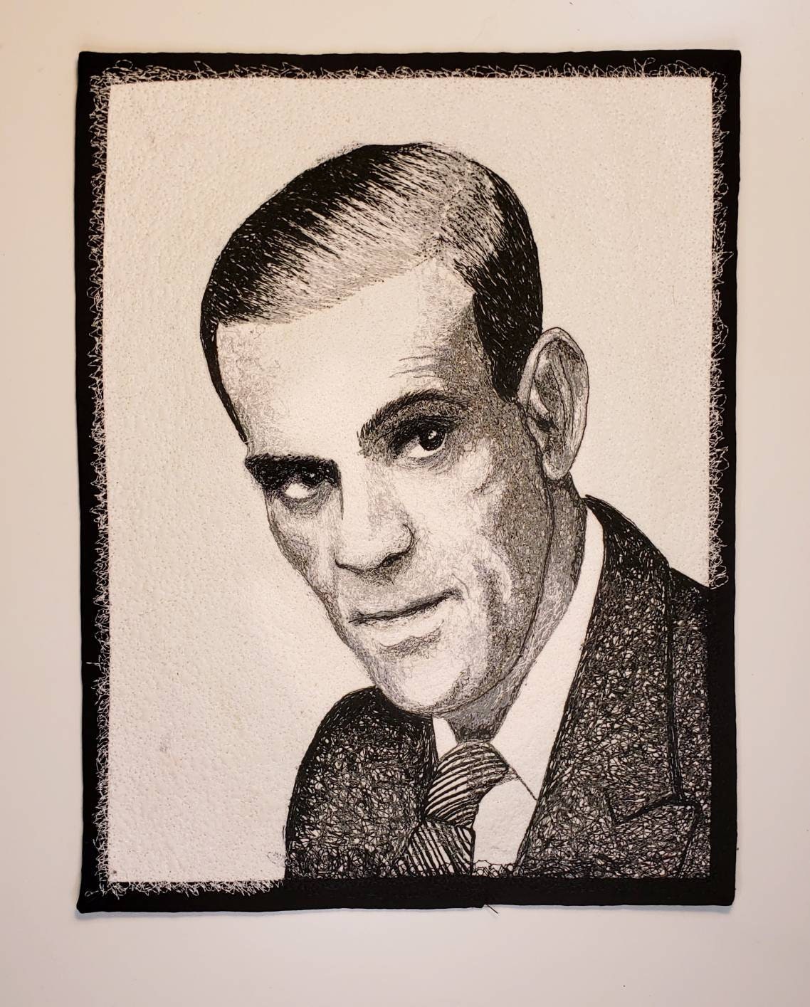 Boris Karloff Thread Painting