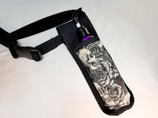 Skull & Roses Massage Therapist Single Lotion and Utility Holster