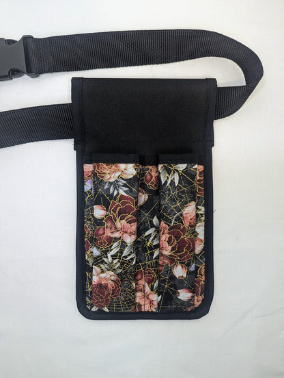 Art Nouveau Butterflies and Roses Massage Therapist Double Lotion and Utility Holster