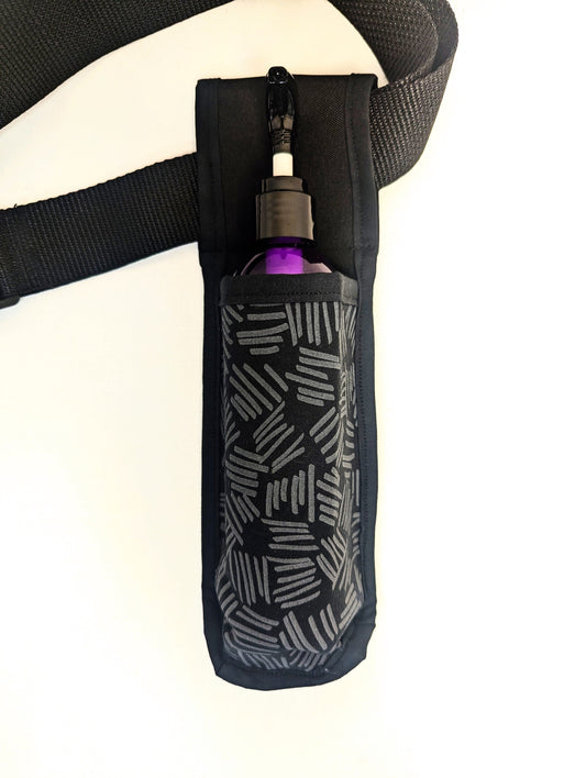 Black and Grey Massage Therapist Single Lotion and Utility Holster