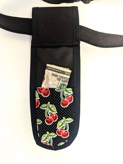 Cherries Massage Therapist Single Lotion and Utility Holster
