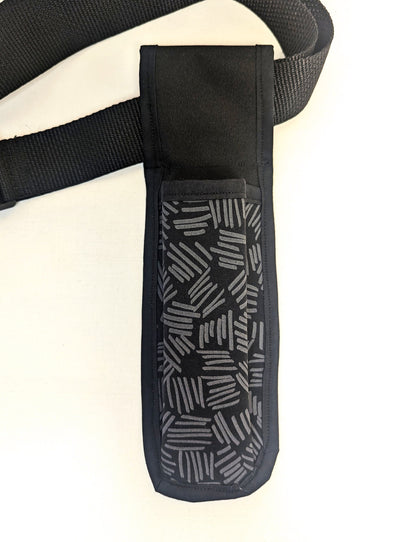 Black and Grey Massage Therapist Single Lotion and Utility Holster