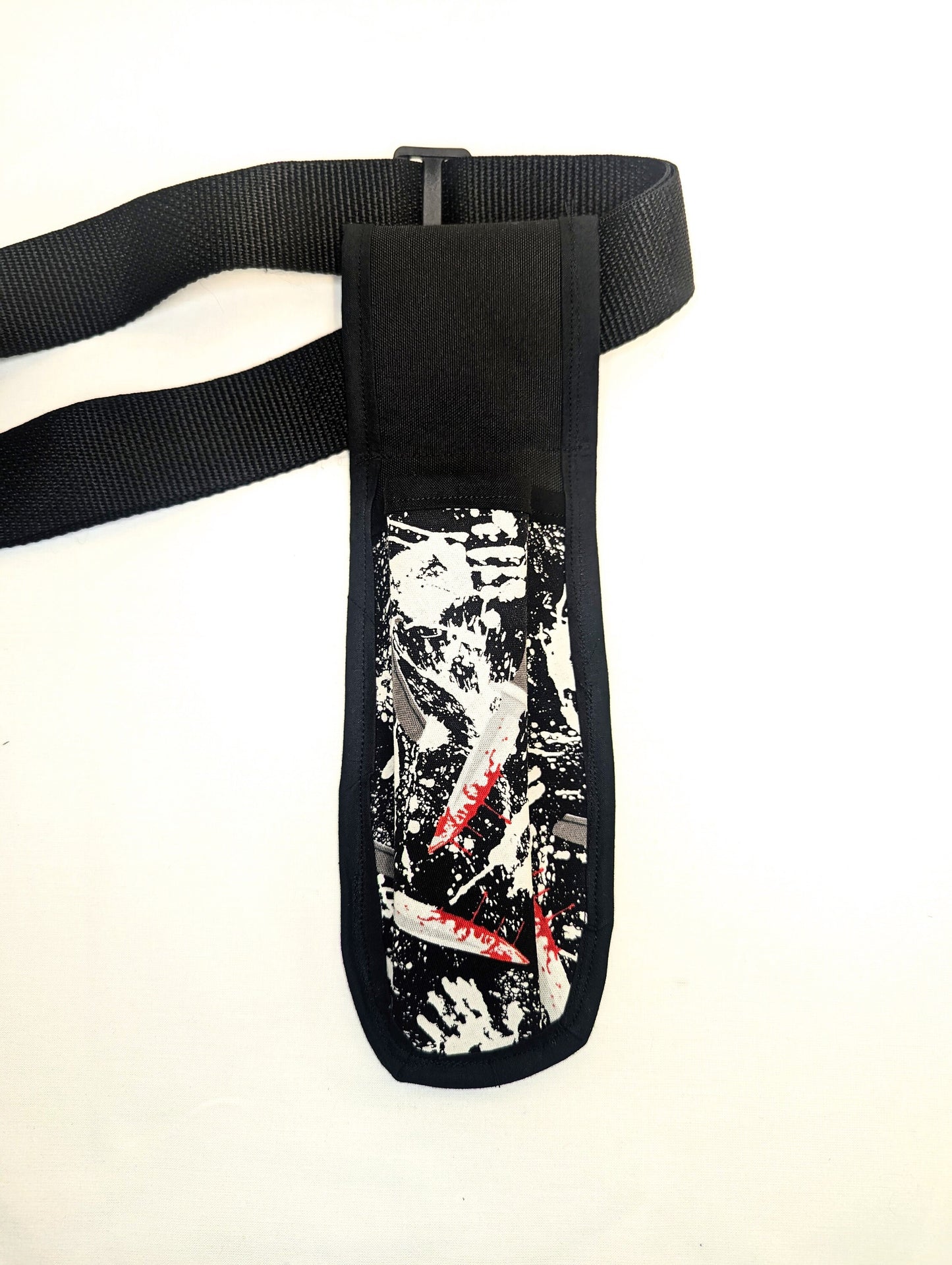Glow in the dark knife and hands Massage Therapist Single Lotion and Utility Holster