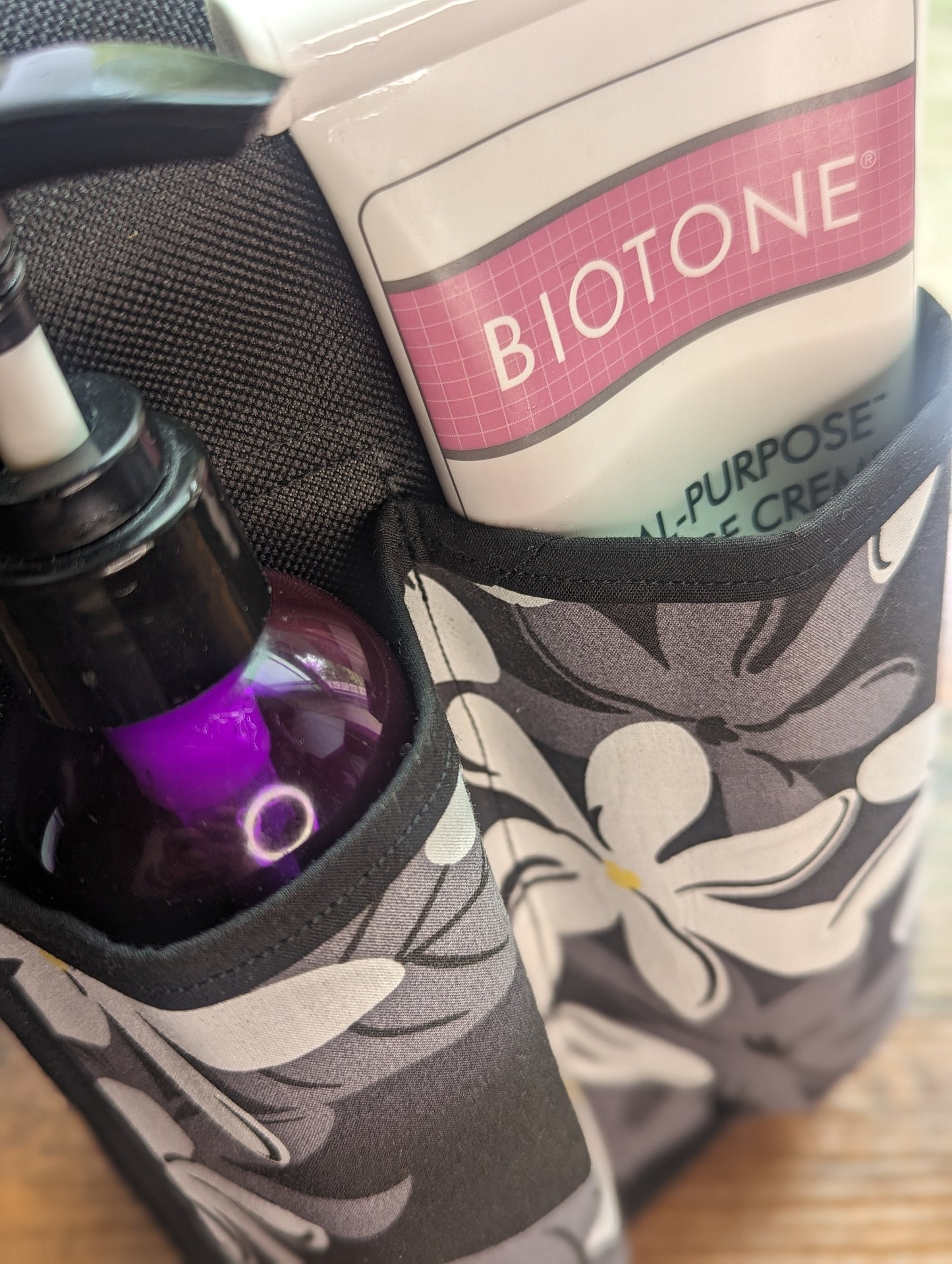 Island Flowers Massage Therapist Double Lotion and Utility Holster