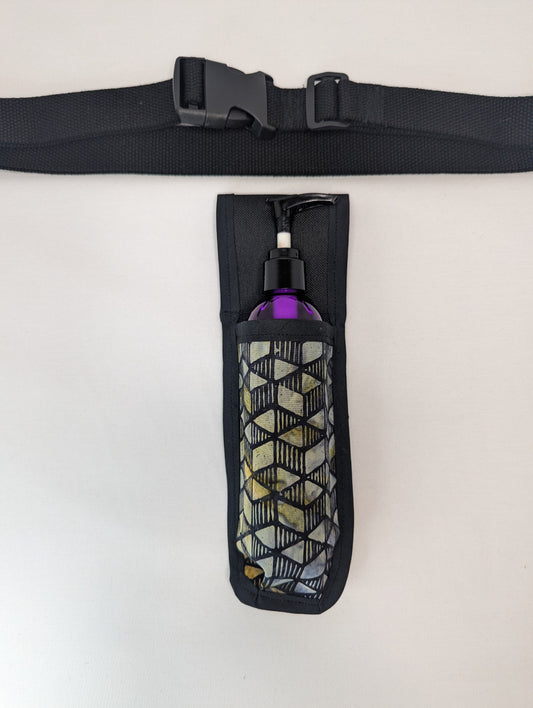 Geometric Massage Therapist Single Lotion and Utility Holster