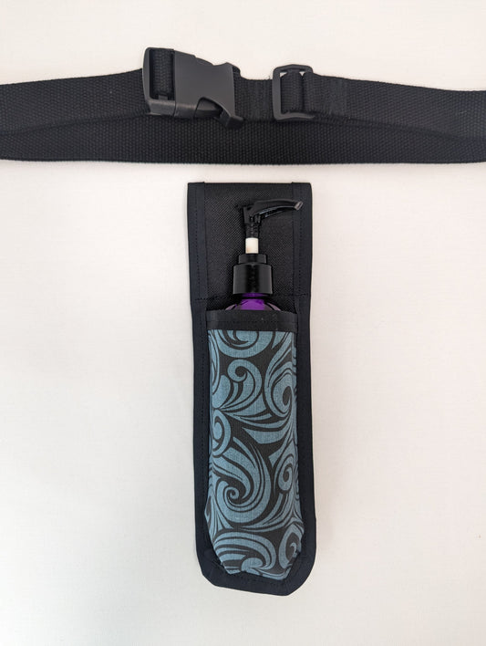 Slate Swirls Massage Therapist Single Lotion and Utility Holster