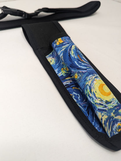 Abstract Starry Night Massage Therapist Single Lotion and Utility Holster