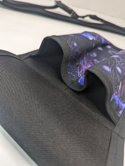 Jellyfish on Black Massage Therapist Double Lotion and Utility Holster