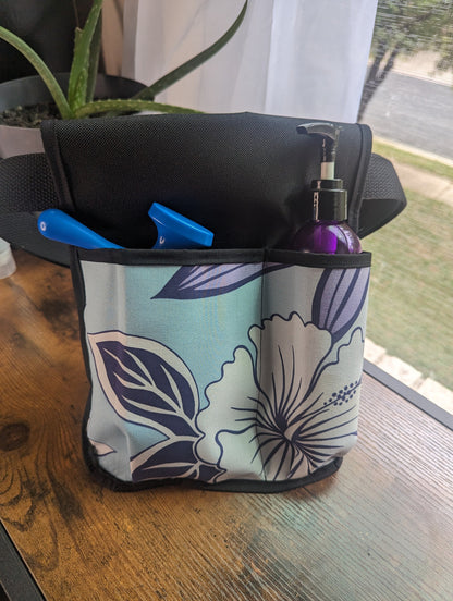 Island Pastel Massage Therapist Lotion holster with Tool Pocket and Utility Holster