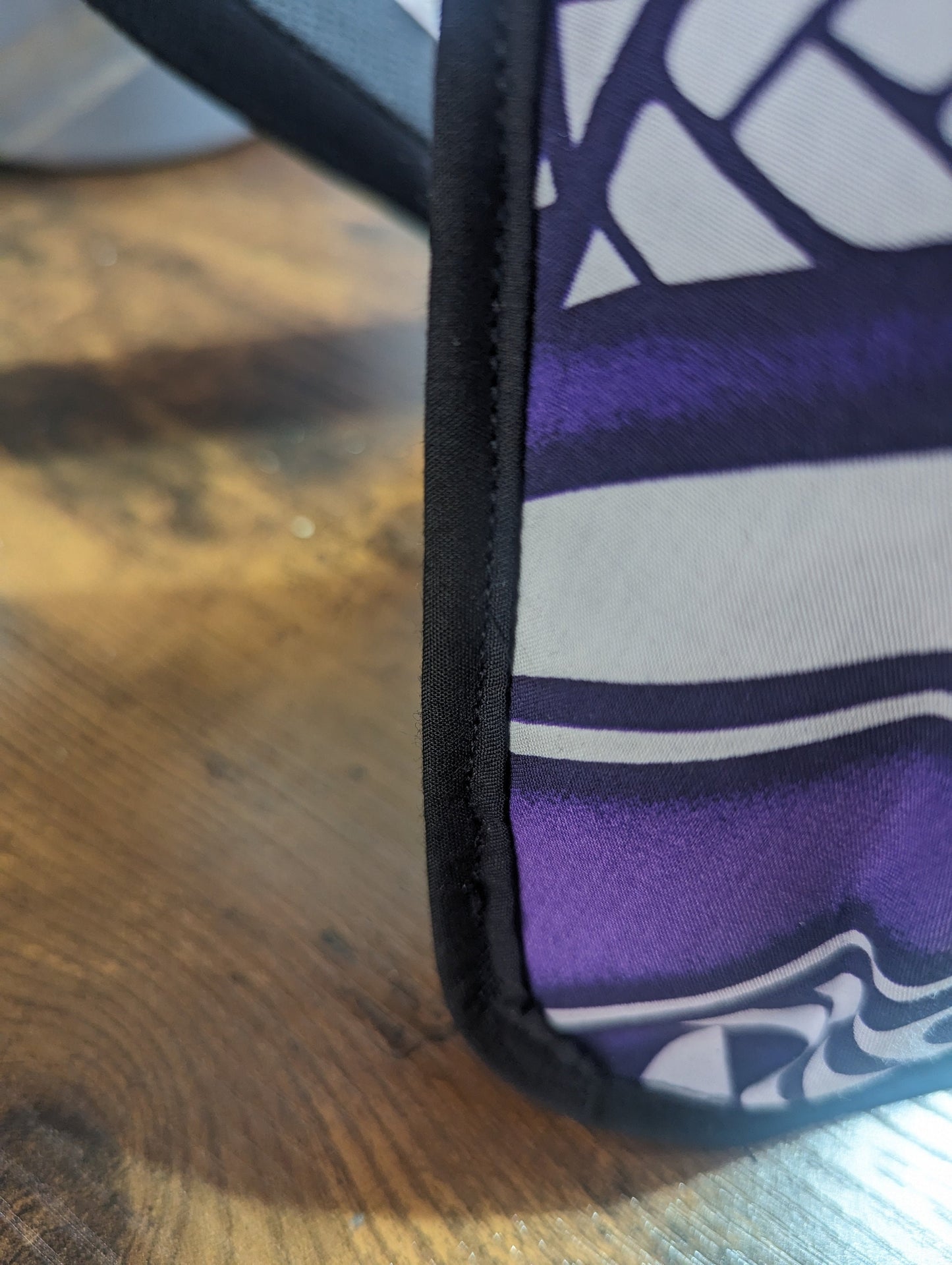 Polynesian Tribal in Purple Massage Therapist Lotion holster with Tool Pocket and Utility Holster