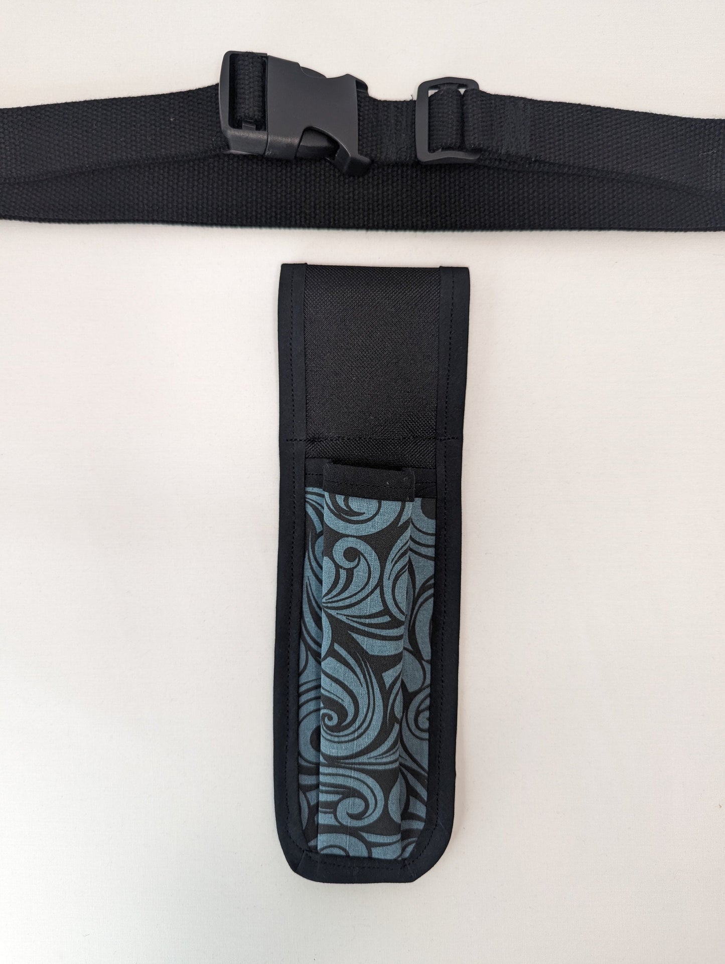 Slate Swirls Massage Therapist Single Lotion and Utility Holster