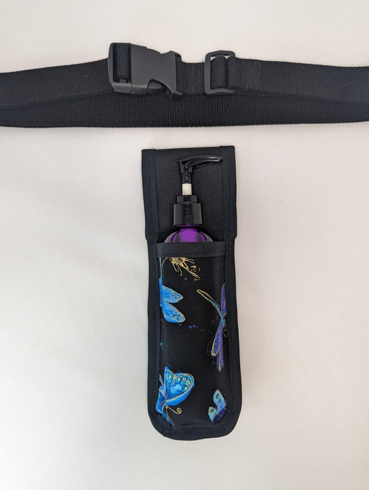 Dragonflies Massage Therapist Single Lotion and Utility Holster