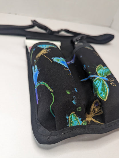 Dragonflies Massage Therapist Double Lotion and Utility Holster