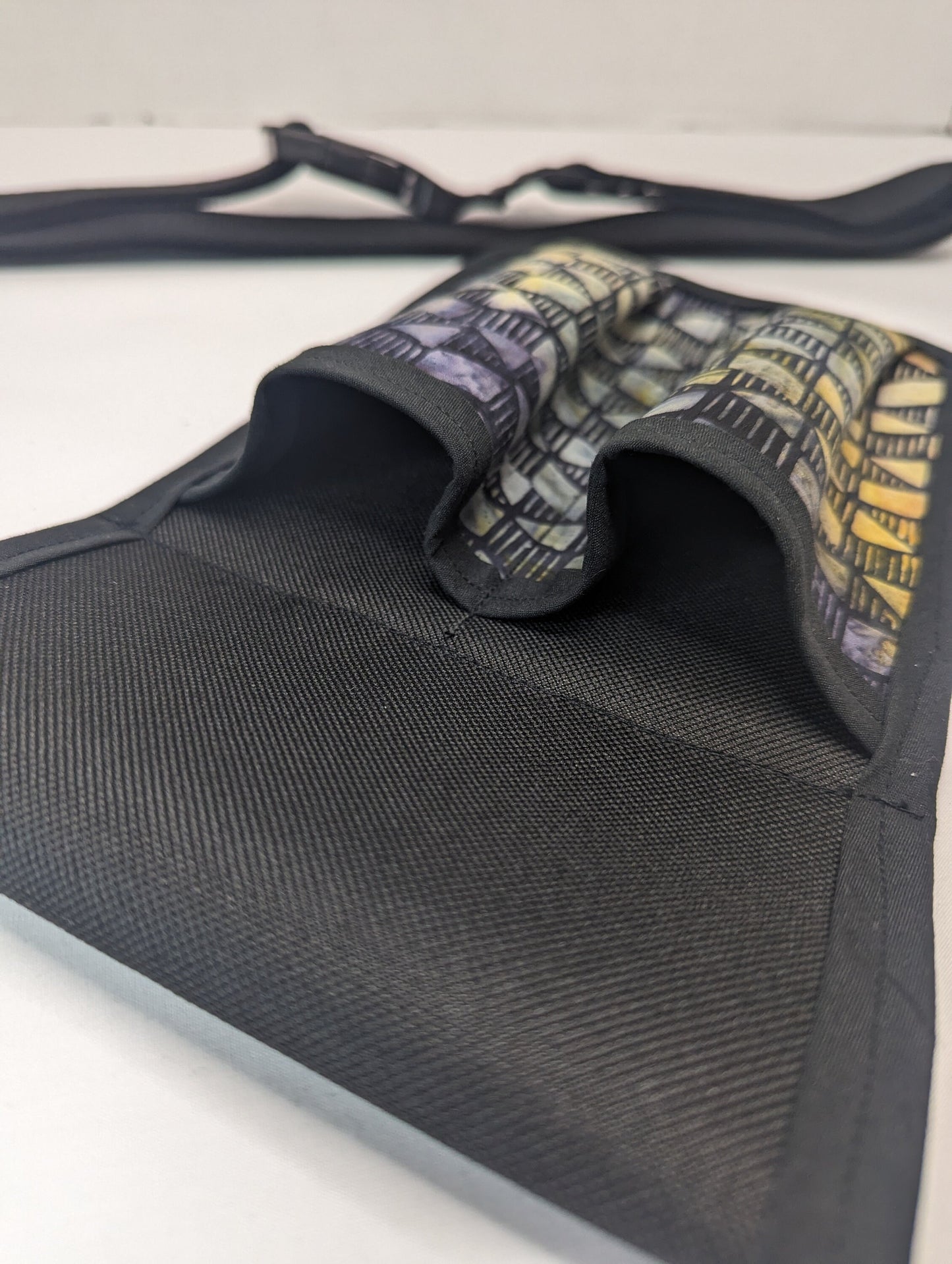 Geometric Black Massage Therapist Double Lotion and Utility Holster
