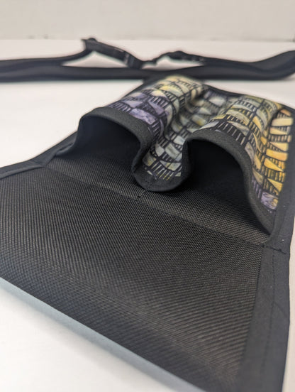 Geometric Black Massage Therapist Double Lotion and Utility Holster
