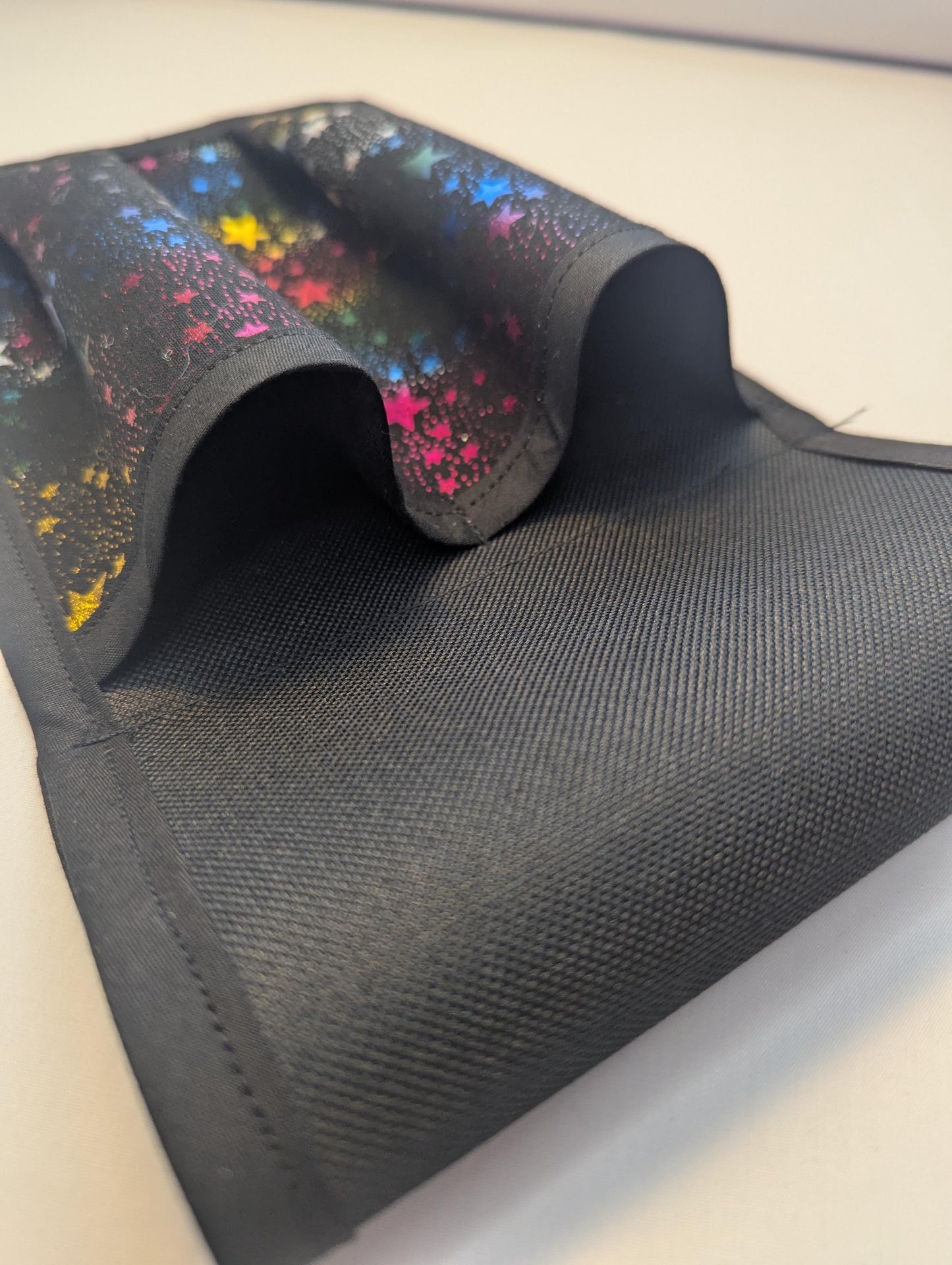 Metallic Rainbow Stars Massage Therapist Double Lotion and Utility Holster