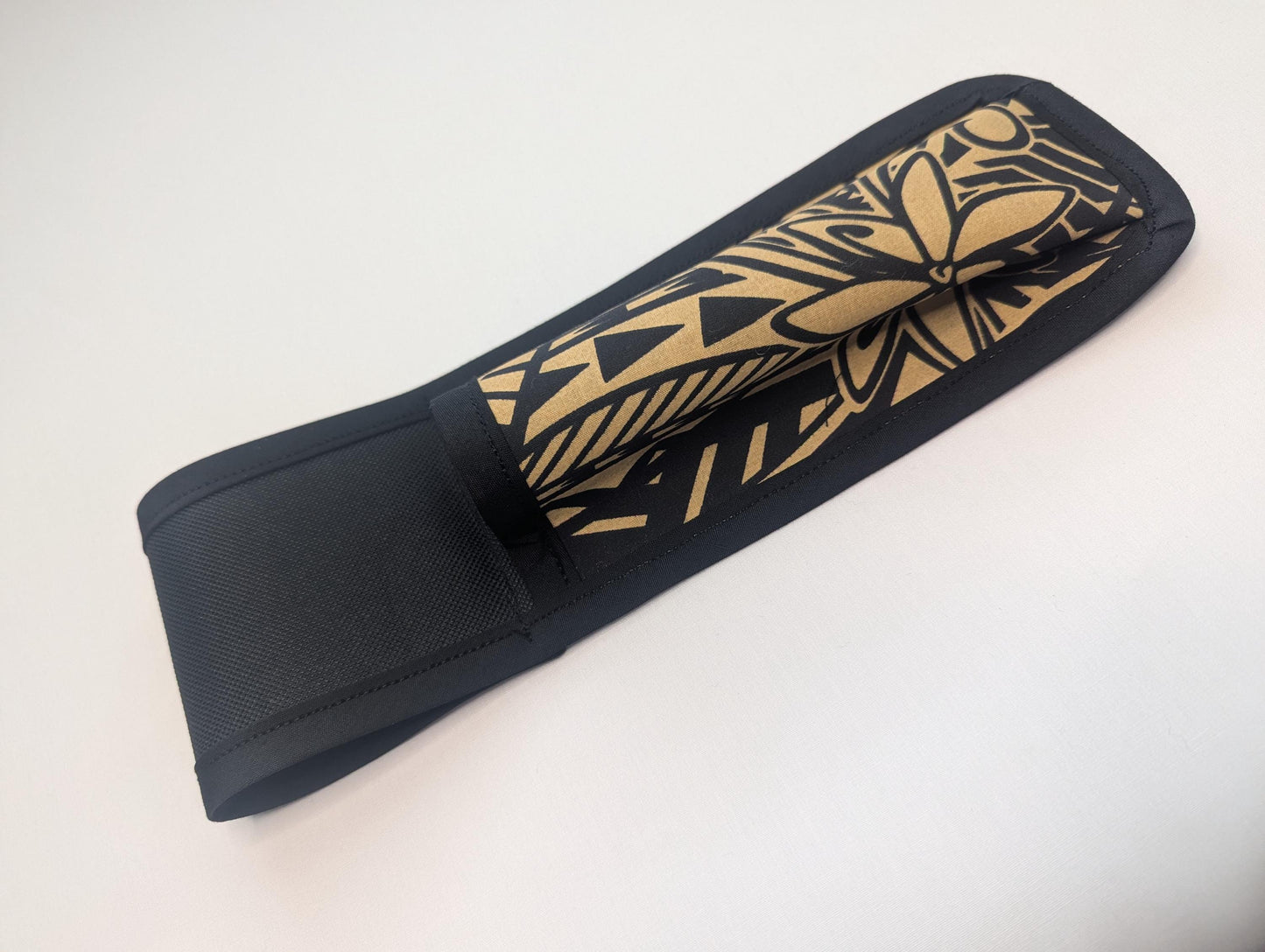 Gold Polynesian Tribal Massage Therapist Single Lotion and Utility Holster