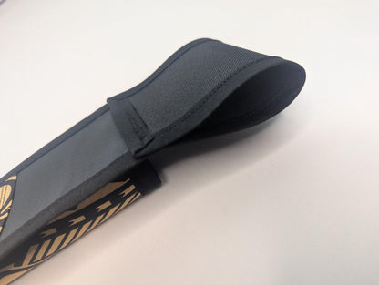 Gold Polynesian Tribal Massage Therapist Single Lotion and Utility Holster