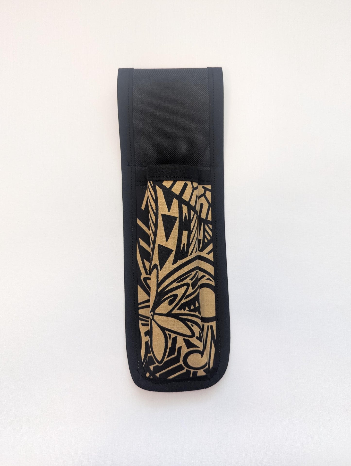 Gold Polynesian Tribal Massage Therapist Single Lotion and Utility Holster