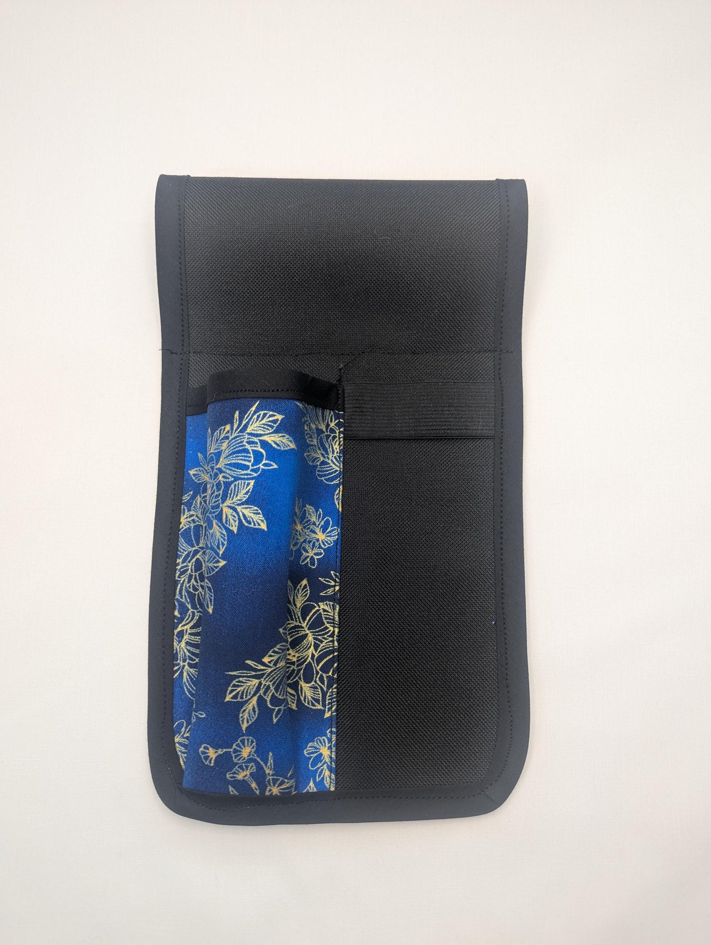 Blue and Gold Floral Lotion and Cream Holster Massage Therapist Lotion Holster,